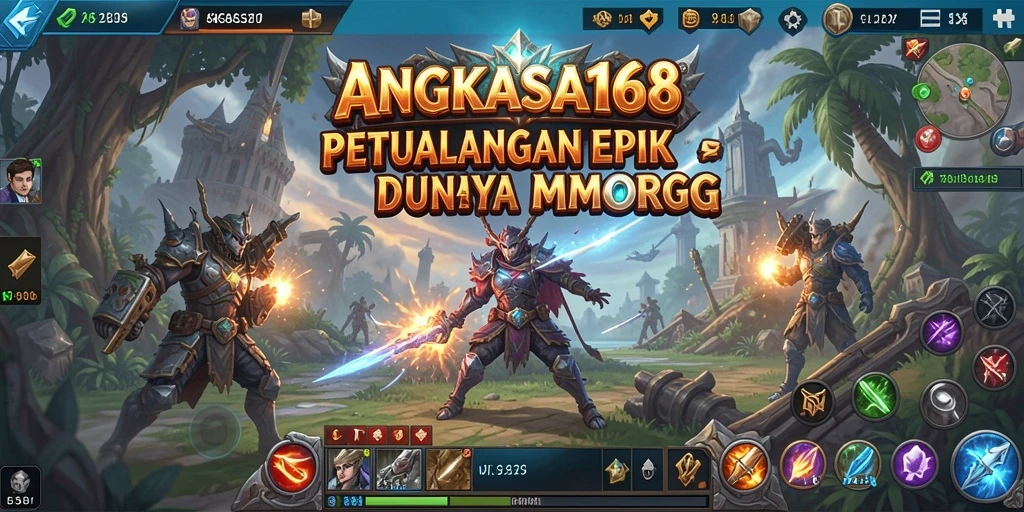 Screenshot gameplay ANGKASA168 yang menunjukkan pertarungan seru antar pemain.