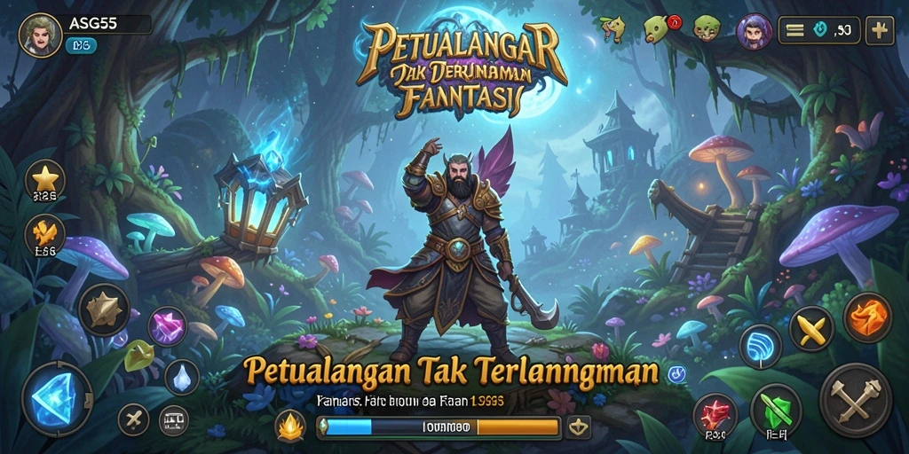 Tampilan menarik dalam <strong>ASG55</strong> yang menampilkan gameplay petualangan yang seru.
