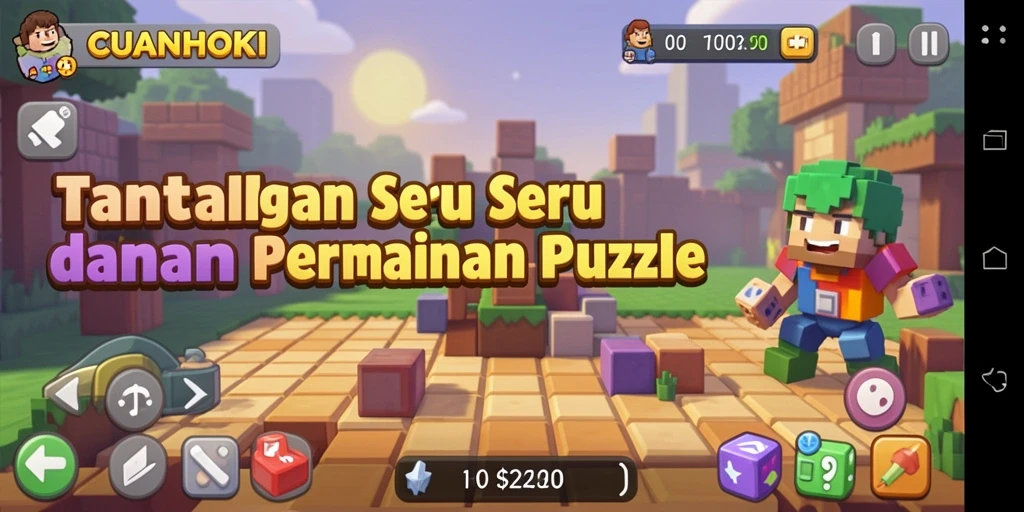 Screenshot CUANHOKI menampilkan gameplay Puzzle yang menarik dan penuh tantangan.