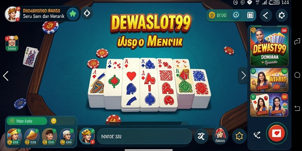 Tampilan menarik gameplay DEWASLOT99 dengan domino yang seru.