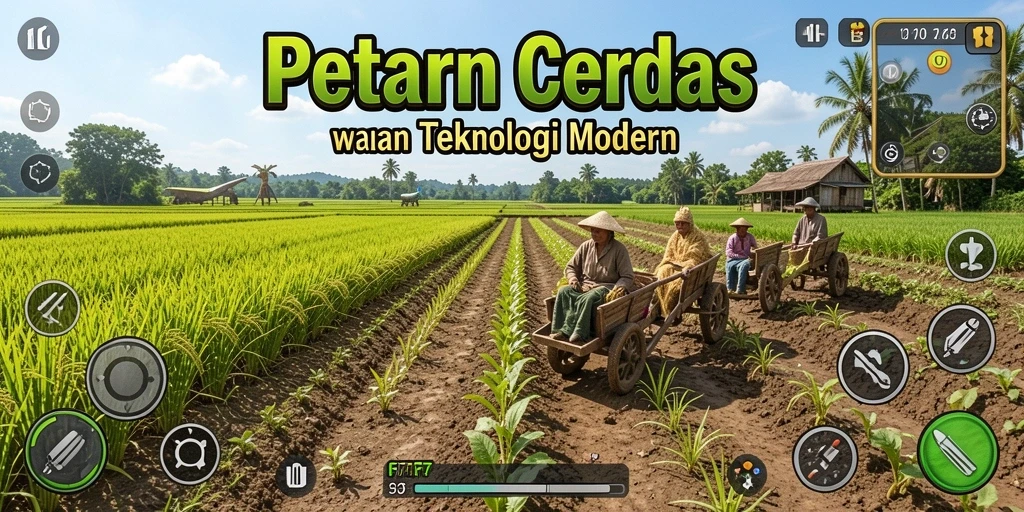 Gameplay F7F7 menunjukkan pertanian yang interaktif dan menyenangkan.