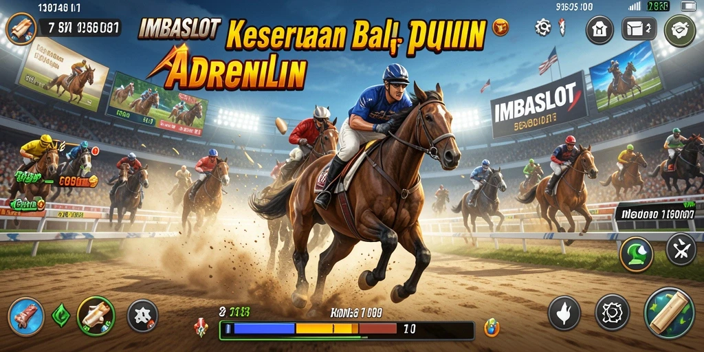 Tampilan gameplay Racing yang menegangkan dari IMBASLOT.