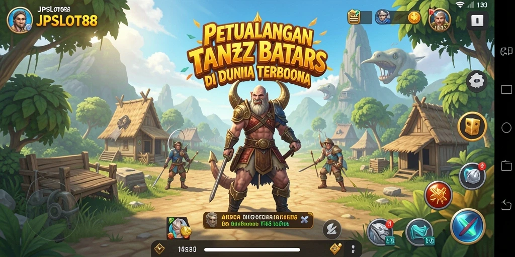 Screenshot gameplay JPSLOT88 yang menampilkan dunia terbuka yang luas.