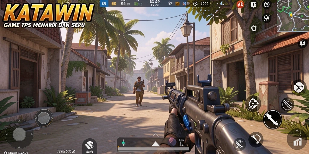 Tampilan gameplay KATAWIN yang mendebarkan dan penuh aksi.