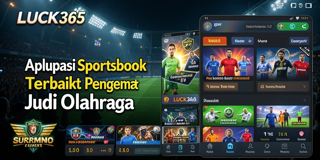 Tampilan utama LUCK365 dengan fitur taruhan olahraga yang menarik.