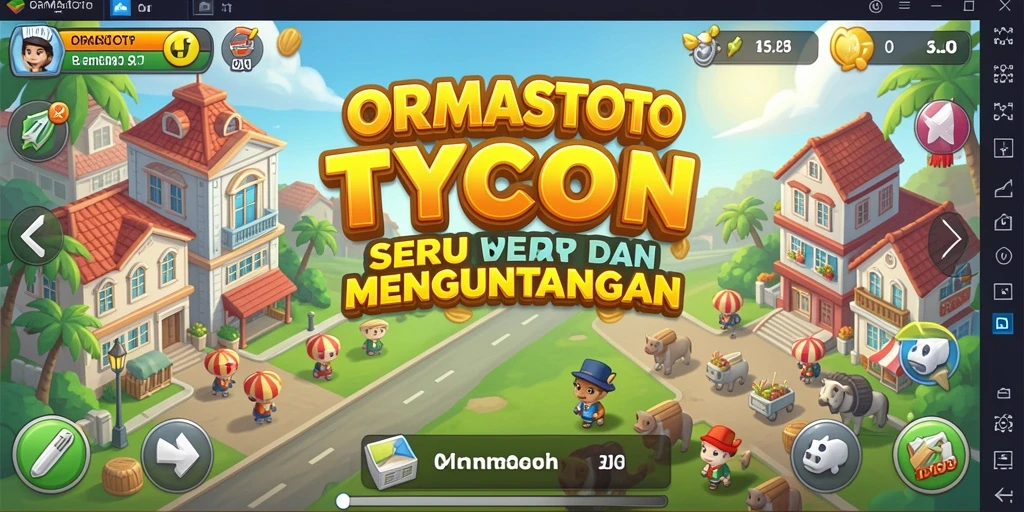 Gameplay seru dalam ORMASTOTO yang menguji strategi bisnis.
