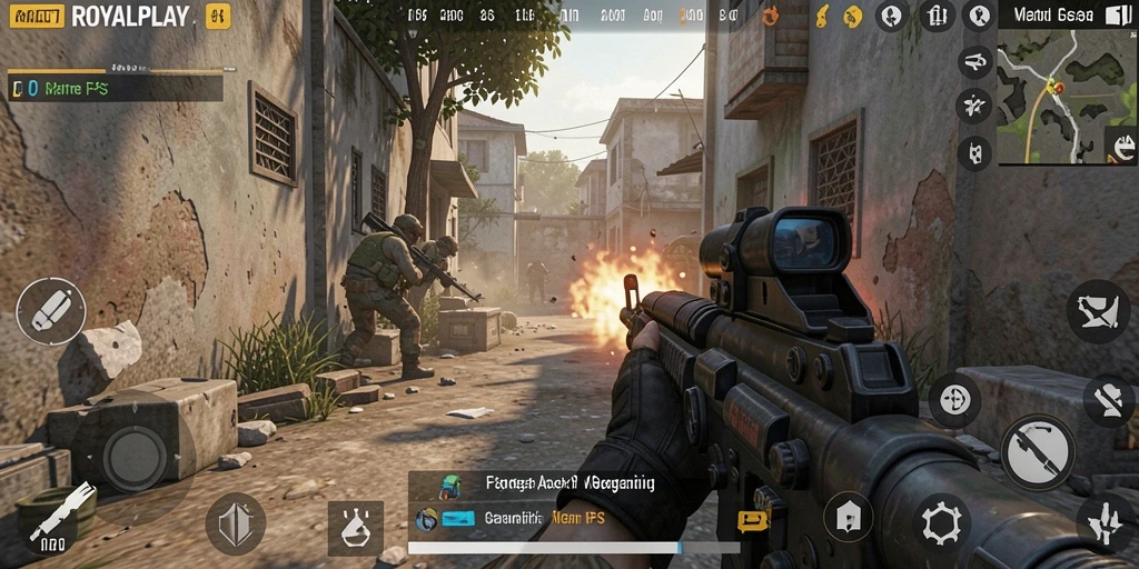 Screenshot gameplay menampilkan aksi mendebarkan dalam ROYALPLAY.