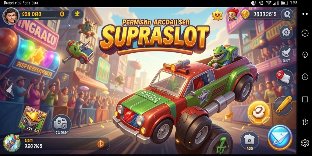Tangkapan layar dari gameplay seru dalam SUPRASLOT.